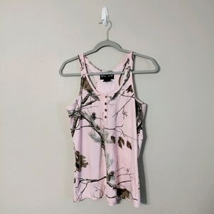 Realtree Pink Camo Tank Size M